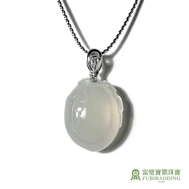 【Fubibaoding jeweler 富璧寶鼎珠寶】冰種翡翠小桃 (天然A貨 冰種翡翠 送禮)
