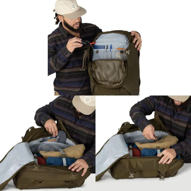 【Osprey】雙11 ☆26新改款☆Sojourn Porter 46L 多功能旅行背包 Moss Green | 背包旅行 登機包
