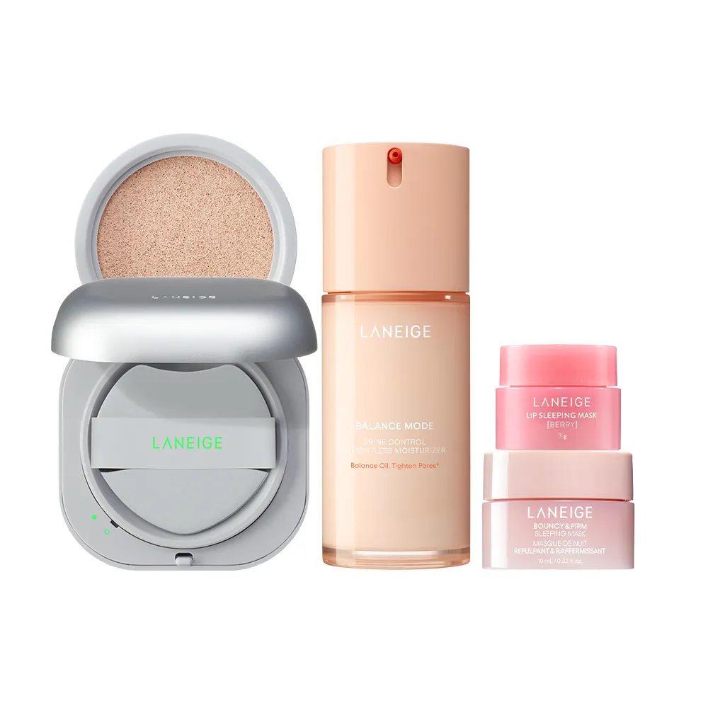 【LANEIGE 蘭芝】官方直營 底妝磁鐵組 (氣墊粉餅 乳液 彩妝 臉部保養 送禮首選)