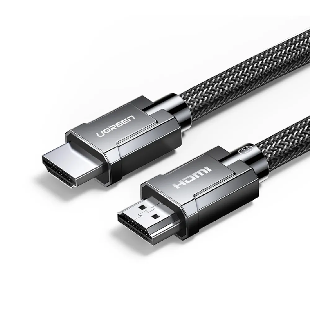 【綠聯】8K HDMI2.1傳輸線 2入組(1公尺/金屬殼編織線/3D 8K 60Hz/支援PS5)