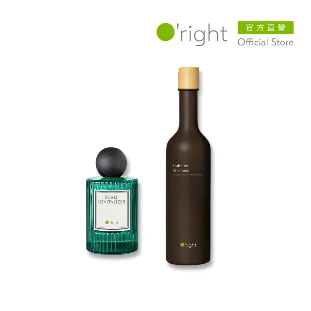 【O’right 歐萊德】四胜賦活養髮液90ml(女士/男士 任選1款)+咖啡因洗髮精400ml