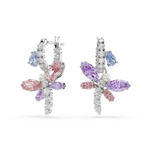 【SWAROVSKI 施華洛世奇】官方直營 Ariana Grande x Swarovski 蜻蜓 水滴形耳環 | 5749185 新品