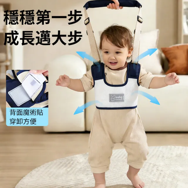 【Nil】寶寶走路防摔學步帶 可拆護襠兒童牽引帶 防勒嬰兒牽引繩 輔助帶