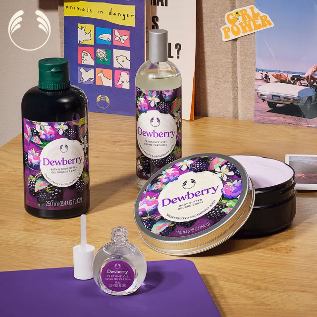 【THE BODY SHOP 美體小舖】露莓香氛療癒禮(香氛油14ml+沐浴膠60ml+禮盒)