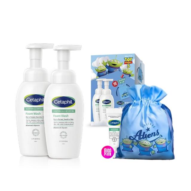 【Cetaphil 舒特膚】官方直營 玩具總動員造型組★舒新潔面泡泡200mlx2+贈三眼怪束口袋