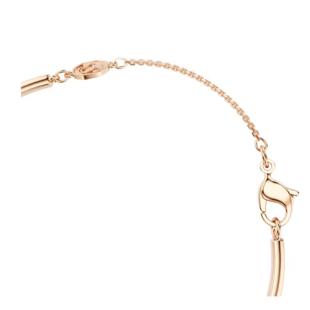 【SWAROVSKI 施華洛世奇】官方直營 Hyperbola 蝴蝶結手鐲 鍍玫瑰金色 千金風天花板 | 5753330 新品