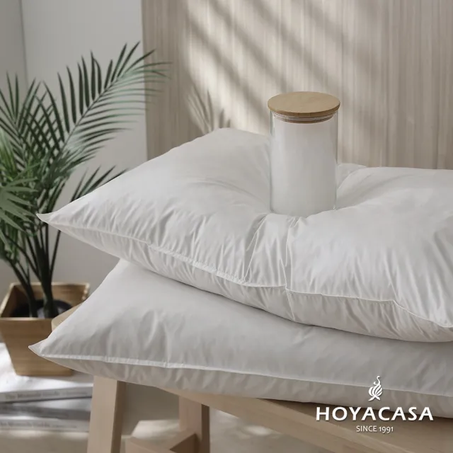【HOYACASA 快速配】法國飯店級30/70羽絨枕(2入-台灣製造 速達)