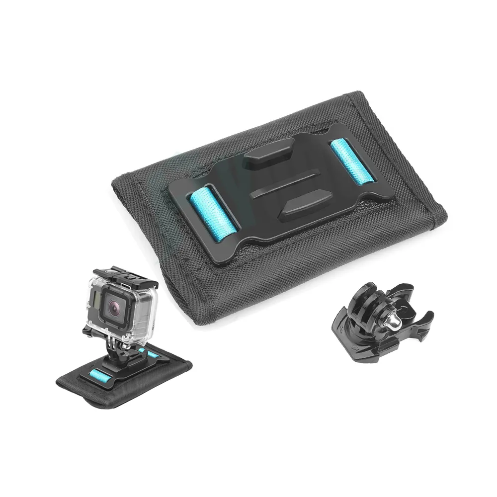 【FLYone】GOPRO SJCAM適用背包帶背包夾 魔鬼氈肩帶固定夾 通用款(GP-02)