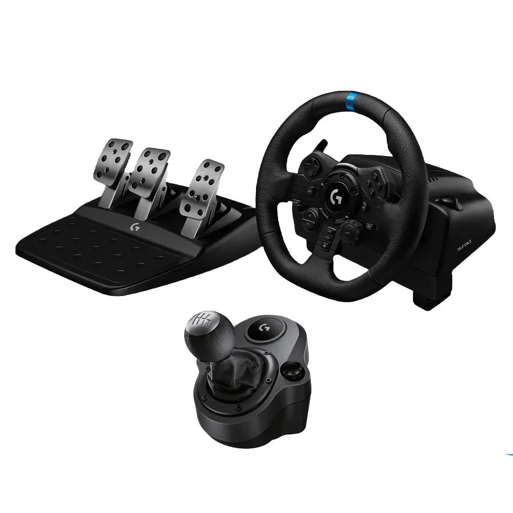 【Logitech G】G923 賽車模擬電競方向盤+變速器