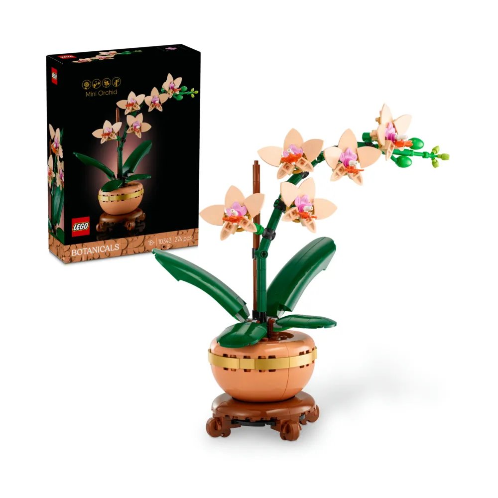 【LEGO 樂高】Botanicals 10343 迷你蘭花(居家擺設 花藝植栽 節慶禮物 玩具模型 禮物)