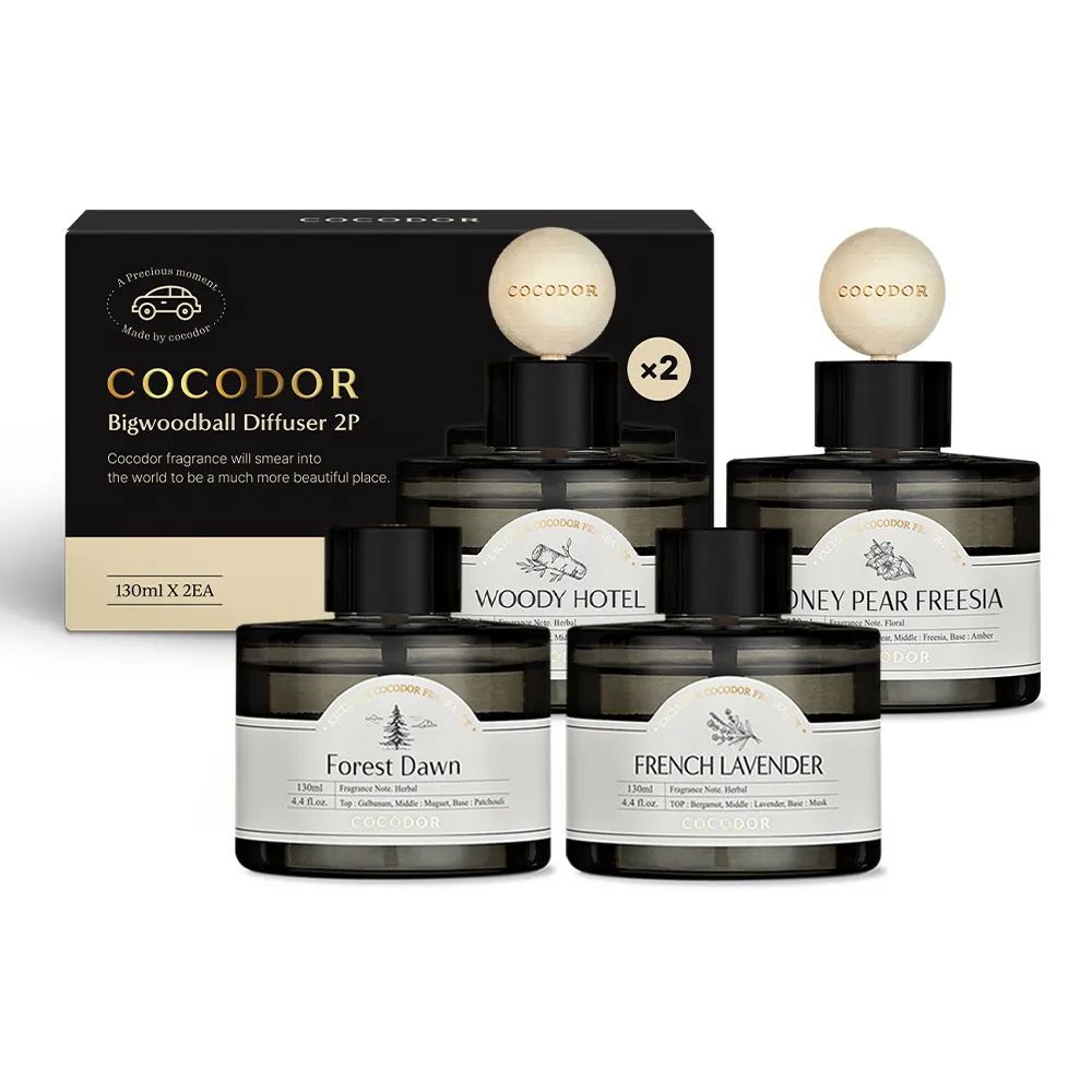 【COCODOR】車用擴香禮盒2盒組(共130mlx4/多款任選/官方直營/韓國香氛/居家香氛/送禮)