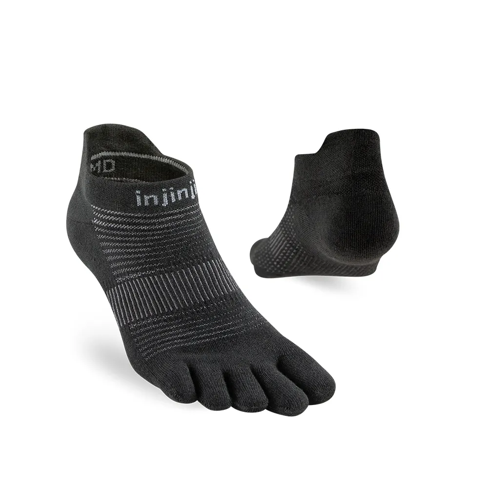 【Injinji】Run吸排五趾隱形襪NX(黑色)NAA1695(標準款 五趾襪 隱形襪 慢跑襪 男女適用)