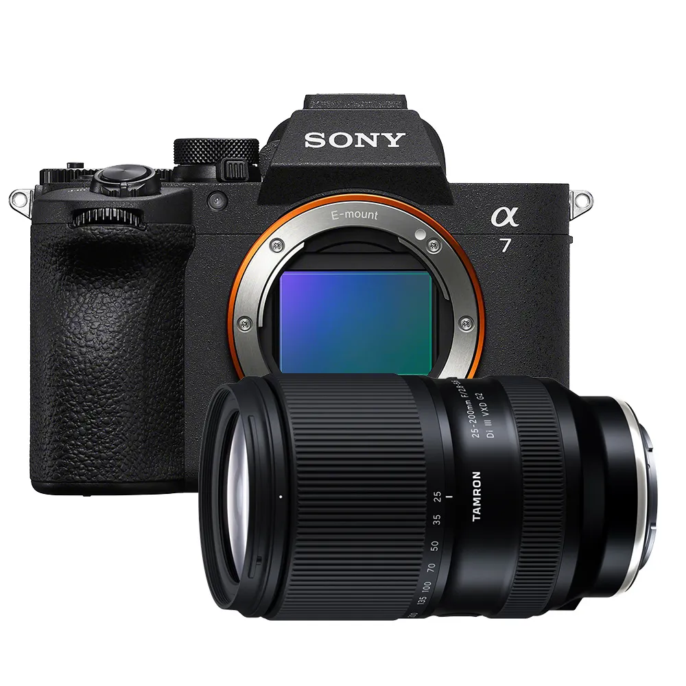 【SONY 索尼】數位單眼相機 ILCE-7M5+Tamron 25-200mm F/2.8-5.6變焦旅遊鏡頭組(公司貨 保固18+6個月)