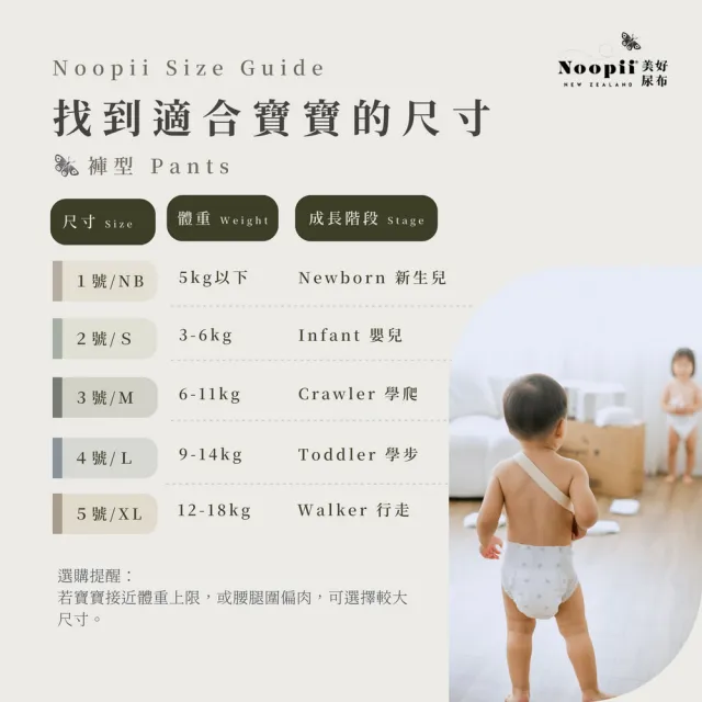 【NOOPII】Noopii美好尿布黏貼型(過夜尿布 送禮首選)