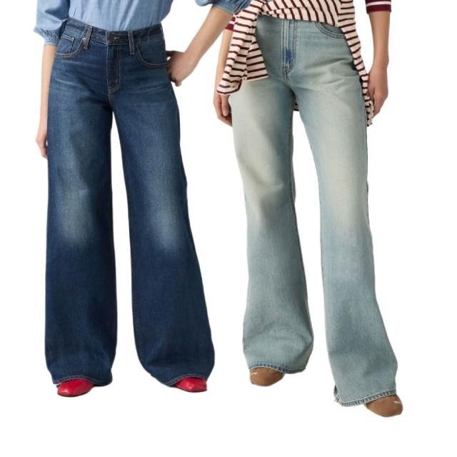 【LEVIS】女生牛仔褲 直筒褲 寬褲 錐形褲 女生褲子 提臀 多款任選 熱賣單品