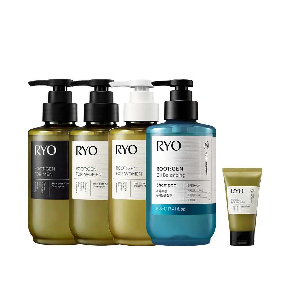 【RYO 呂】官方直營 ROOTGEN強韌蘊髮洗髮精/護髮膜515mlx2入(男性專用/女性專用/零感控油)