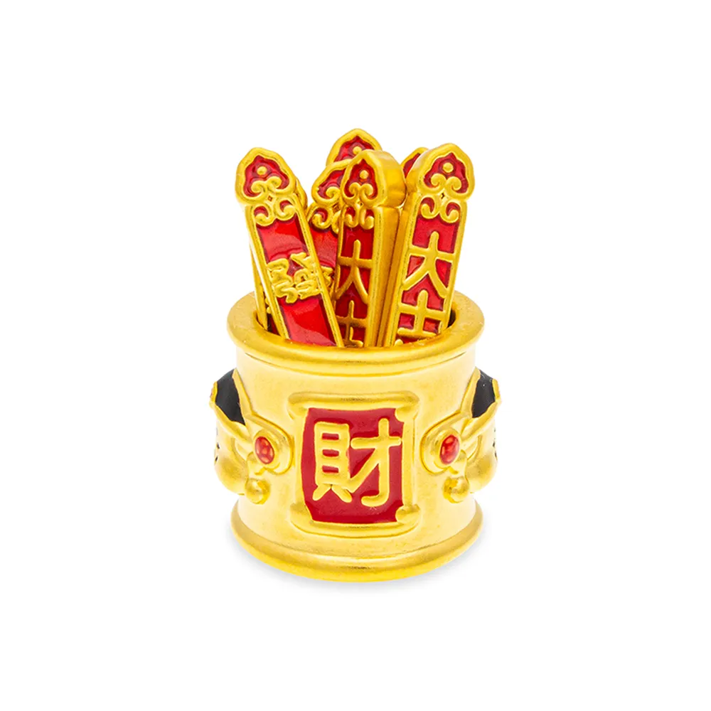【金瑞利】黃金擺件1.81錢±1厘(發財籤筒)