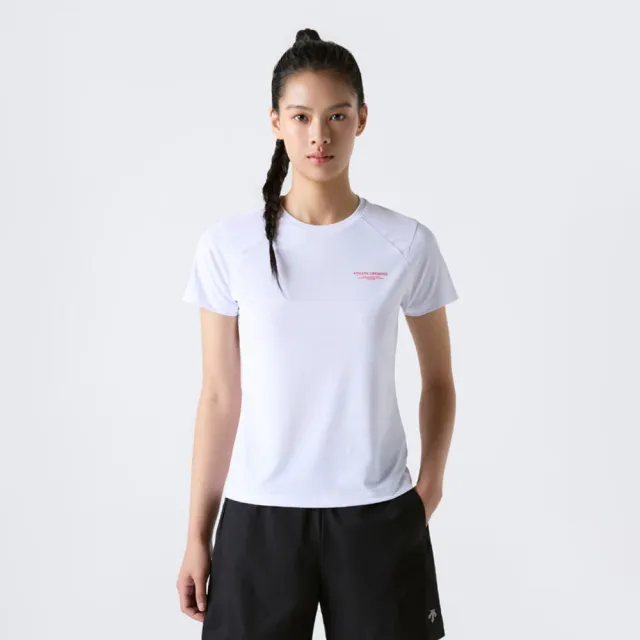 【DESCENTE】短袖上衣 女 快排 W RUNNING FIELD SENSOR SHORT SLEEVE T-SHIRTS 白 SR322RTS72-WHT0