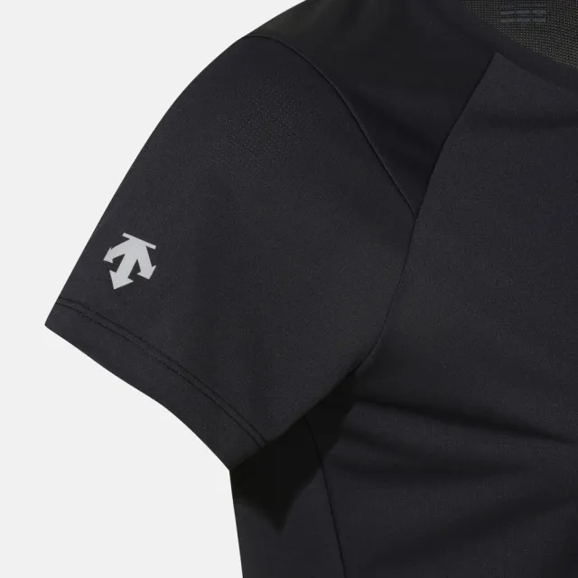 【DESCENTE】短袖上衣 女 快排 W RUNNING FIELD SENSOR SHORT SLEEVE T-SHIRTS 黑 SR322RTS72-BLK0