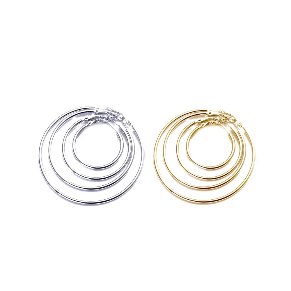 【ENANSHOP 惡南宅急店】歐美大圈圈耳環 圓圈耳環 圈圈耳環 素面簡約氣質款-0245D
