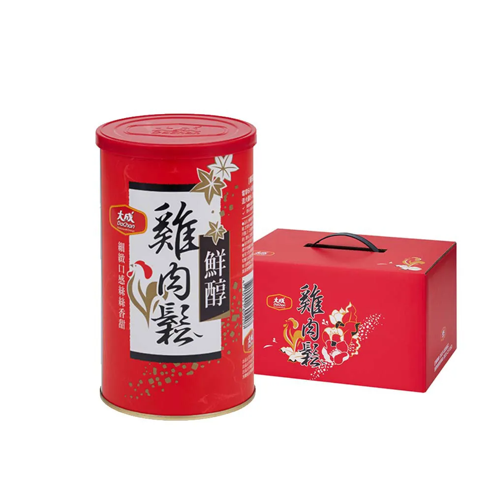 【大成】鮮醇雞肉鬆160g*6罐組｜大成食品 送禮推薦(禮盒 伴手禮 國產雞 無添加豆粉 無防腐劑 中秋禮盒)