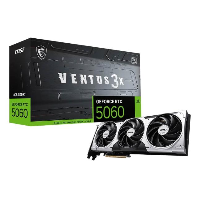 【MSI 微星】顯卡+水冷組★GeForce RTX 5060 8G VENTUS 3X OC 顯示卡+MAG A13 360水冷
