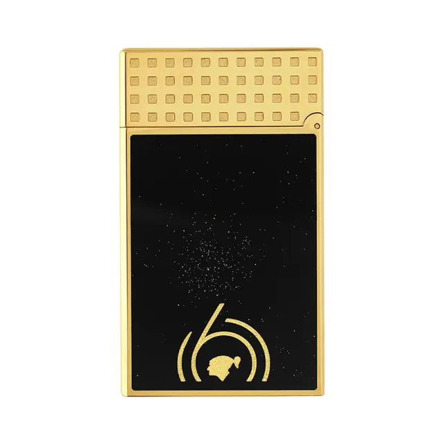【S.T.Dupont 都彭】Cohiba 60週年紀念 Le Grand Dupont 亮面打火機-黑x金 送禮 禮物 推薦(C23472CL)