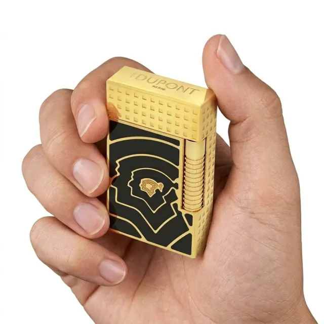 【S.T.Dupont 都彭】Cohiba 60週年紀念 Le Grand Dupont 亮面打火機-黑x金 送禮 禮物 推薦(C23472CL)