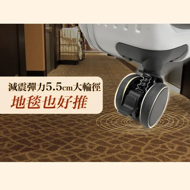【LureDada 鹿兒搭搭】全新升級 28吋 鹿兒大嘴獸2代 前開式行李箱 避震剎車輪(符合158公分托運尺寸 可擴充)