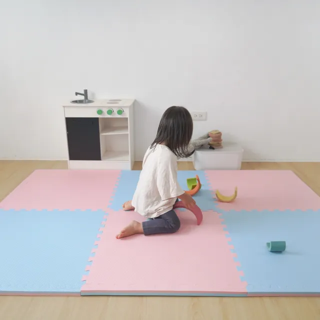 【PatoPato】兒童遊戲地墊-60cm-6片/無毒巧拼地墊/兒童地墊/遊戲地墊/厚度2cm(贈清潔液8mlX3包)