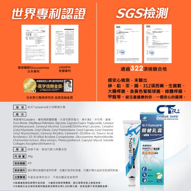 【funcare 船井生醫】celadrin適立勁關健乳霜30gX3入(舒緩乳霜x擦的葡萄糖胺_涼感)