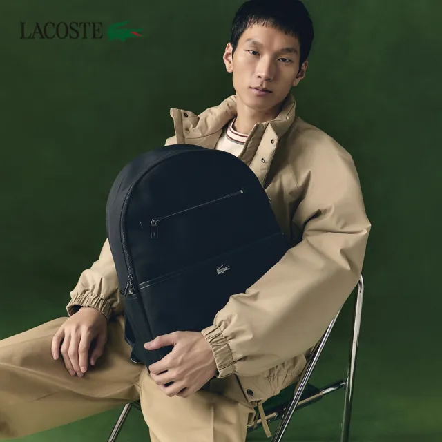 【LACOSTE】包款-Everyday後背包(黑色)