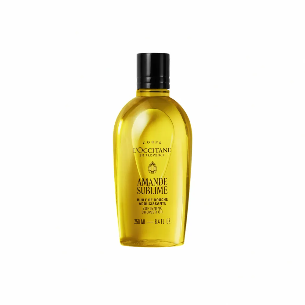 【L’Occitane 歐舒丹】官方直營 杏仁極緻柔膚沐浴油250ml(沐浴膠/卸防曬)
