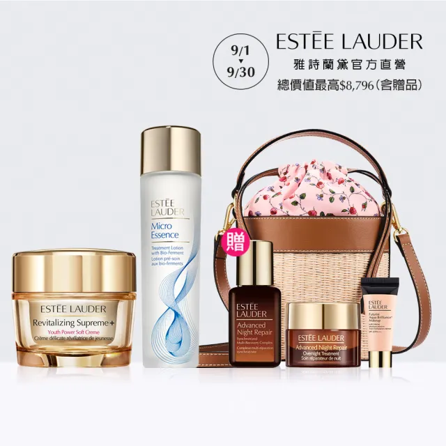 【Estee Lauder 雅詩蘭黛】一抹爆水澎彈膠原原生組(膠原霜30ml+原生露100ml)
