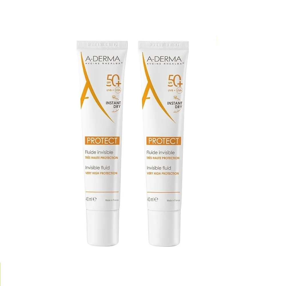 【A-DERMA 艾芙美】官方直營 超輕感妝前隔離乳40ml_2入(SPF50/妝前乳)