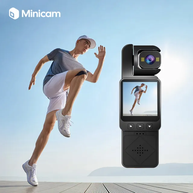 Minicam 迷你拍 H12 旋轉螢幕口袋運動手持攝影相機數位相機 DV02
