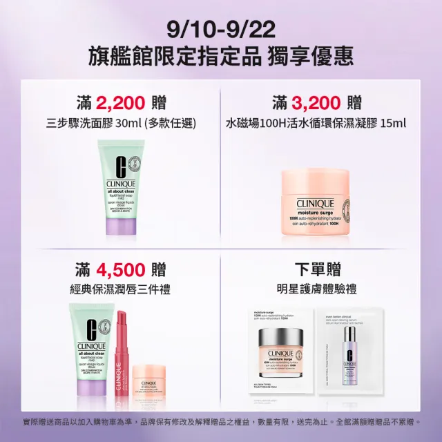 【CLINIQUE 倩碧】三步驟溫和調理亮膚組 (三步驟溫和潔膚水200ml/代謝老廢角質/淨化毛孔)