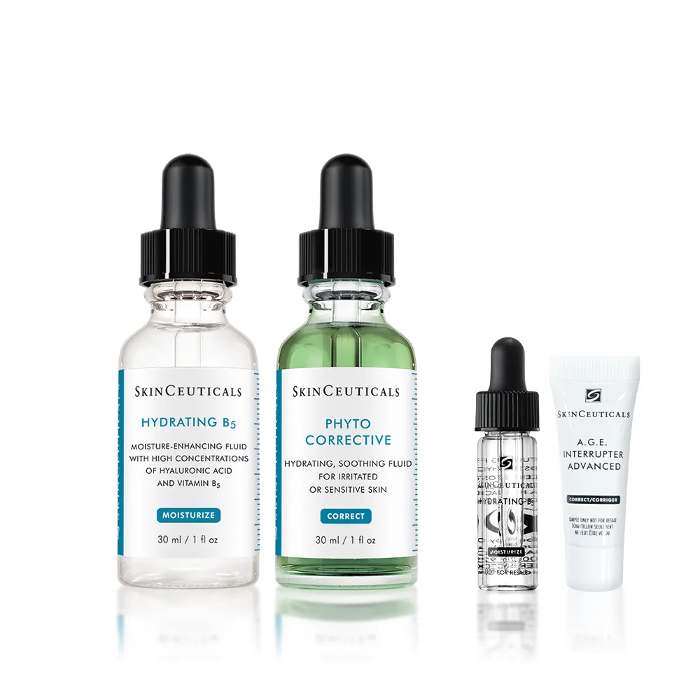 【Skin Ceuticals 修麗可】舒緩保濕加乘★色修精華30ml+維他命B5精華30ml(舒緩修護)