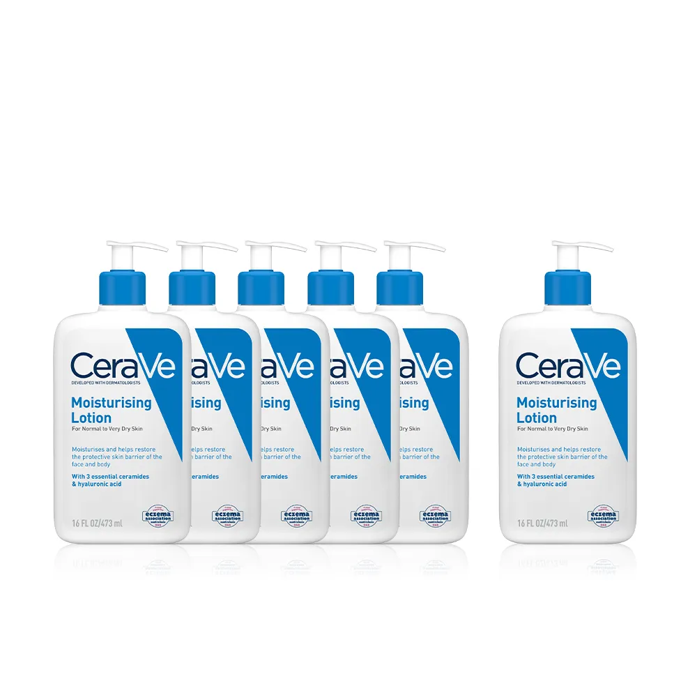 【CeraVe 適樂膚】買5送1★長效清爽保濕乳_團購回饋組(473ml)(張凌赫同款)