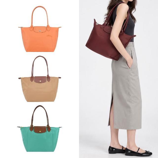 【LONGCHAMP】LE PLIAGE ORIGINAL/GREEN系列原創/刺繡摺疊肩背包(中/多款選)