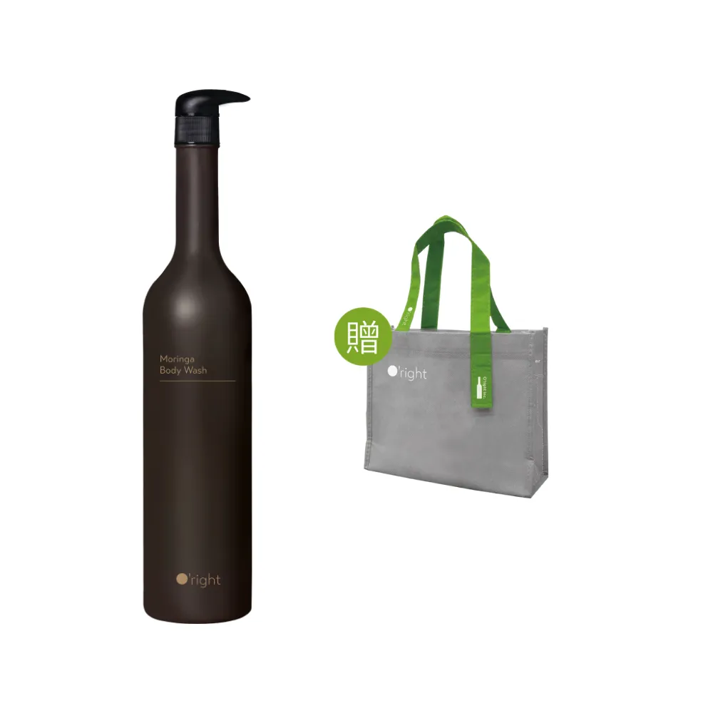 【O’right 歐萊德】辣木沐浴乳1000ml(全膚質適用 沉穩木質香調)