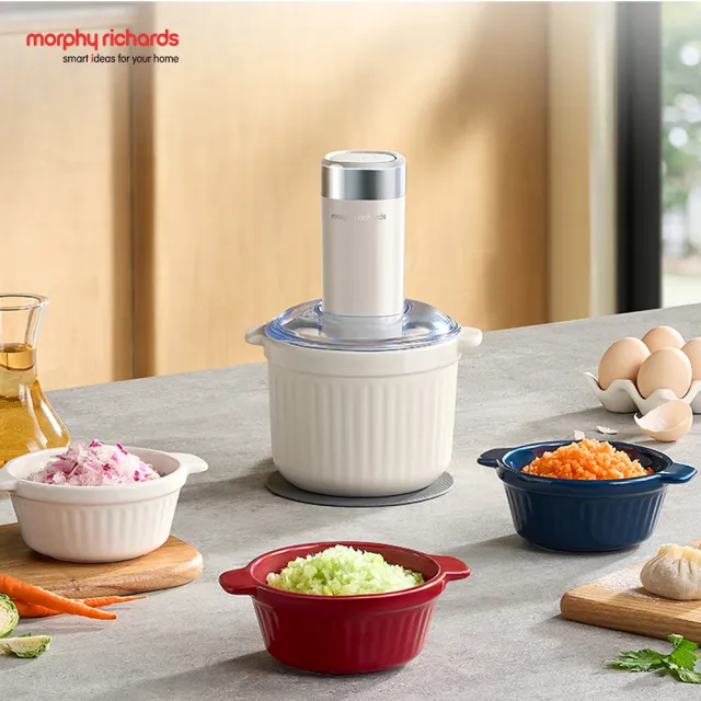 【morphy richards】英國摩飛《小鮮備》Prep & Store 保鮮備料陶瓷碗食物調理機(寶寶副食品一機搞定)