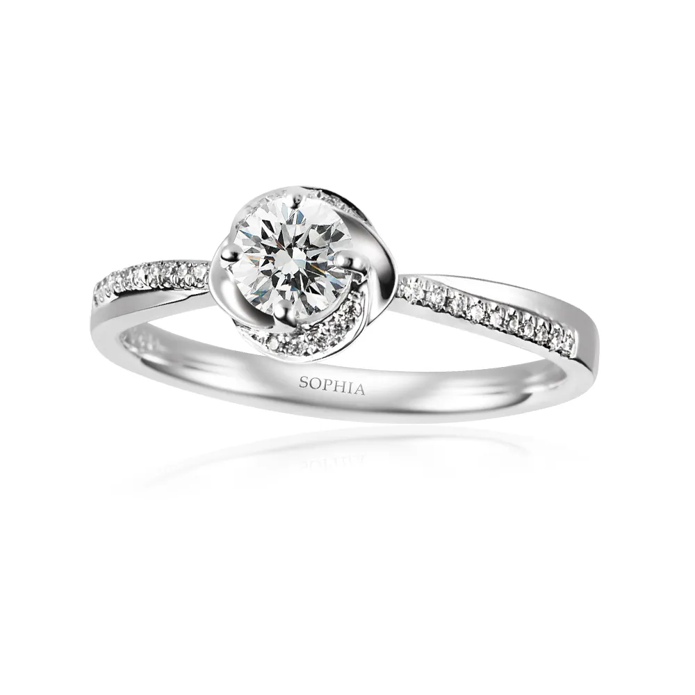 【蘇菲亞珠寶】GIA 30分 D/SI1 18K金 幸福相擁 鑽石戒指