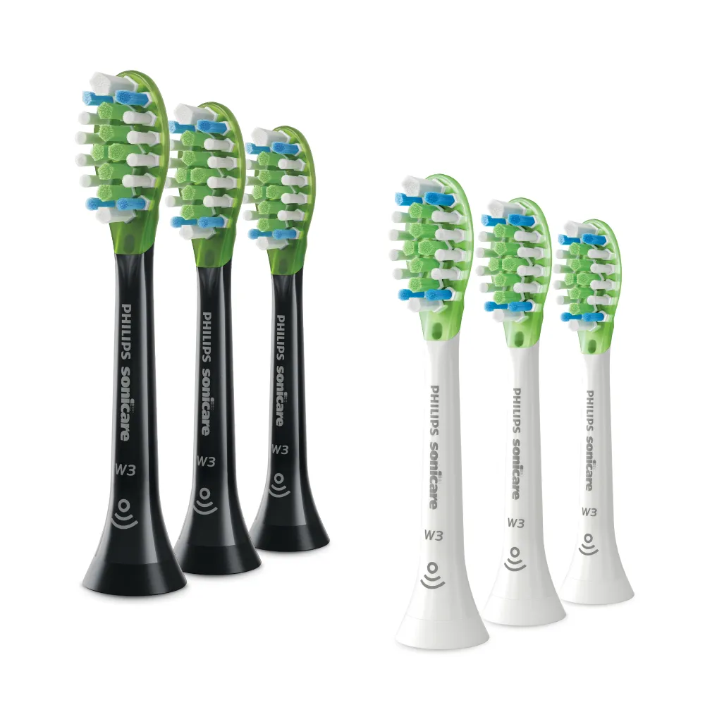 【Philips 飛利浦】HX9063 Sonicare W3智能超效亮白刷頭3入組 (兩色任選/3天有感去漬/兩色任選/官方直營)