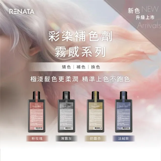 【RENATA 蕾娜塔】補色劑50ml 4入16色任選(官方直營/漂染後補色/補色洗髮精/染後洗髮精/矯色洗/增色洗)