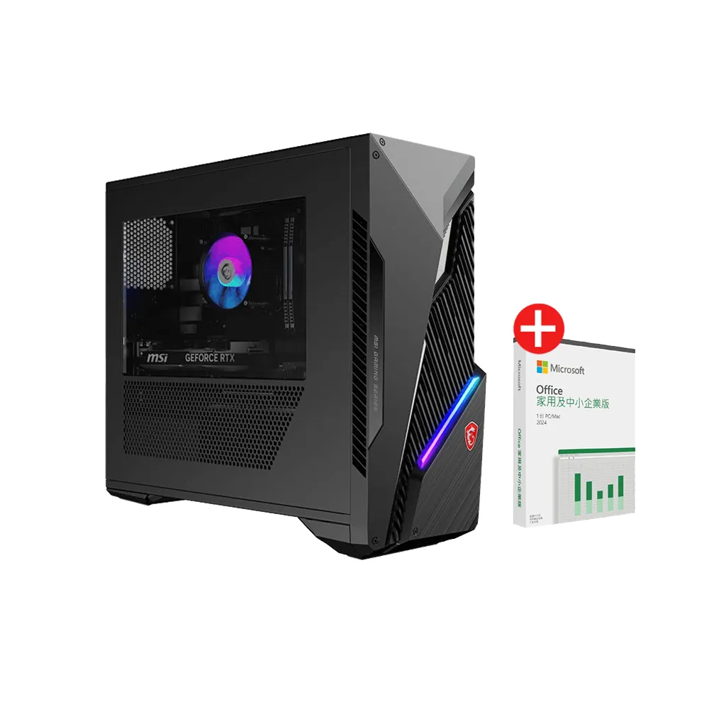 【MSI 微星】+Office2024企業版★i5 RTX5060 電競電腦(Infinite S3/i5-14400F/16G/1TB SSD/W11H)