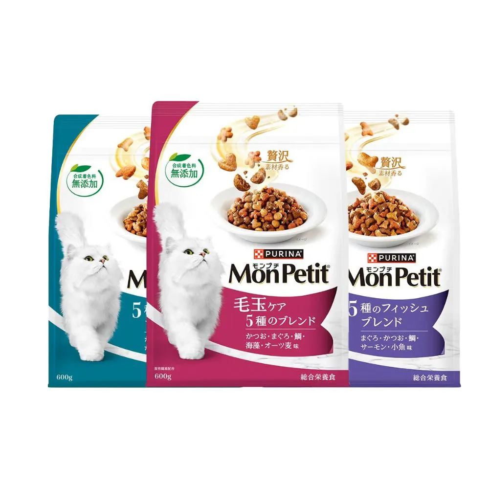 【MonPetit 貓倍麗】貓倍麗成貓乾糧 600Gx1 (貓飼料)