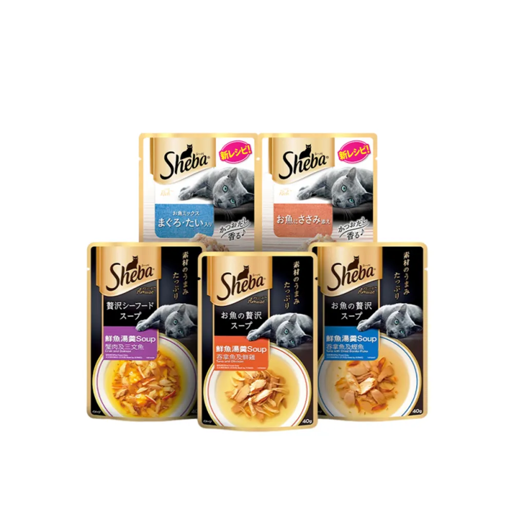 【Sheba】日式鮮饌包副食 35g*24入 寵物/貓罐頭/貓食(任選)