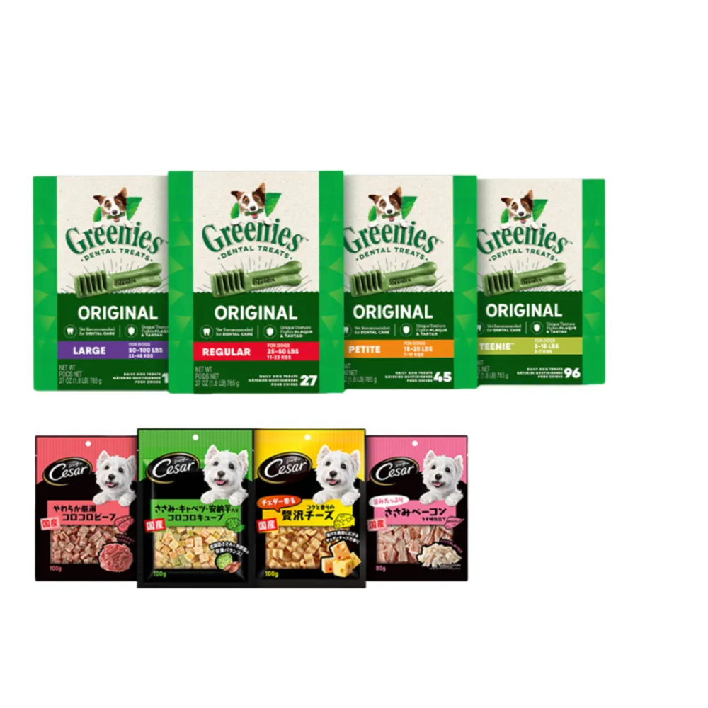 【Greenies 健綠】狗潔牙骨 原味 12oz+ 西莎狗點心一包 寵物/狗零食/狗食(任選)