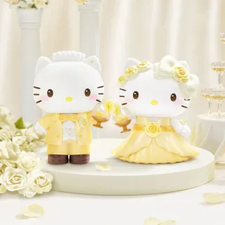 【YENDAR 研達】三麗鷗Hello Kitty&Dear Daniel世紀婚禮系列公仔盲盒[8入/中盒](浪漫婚禮)